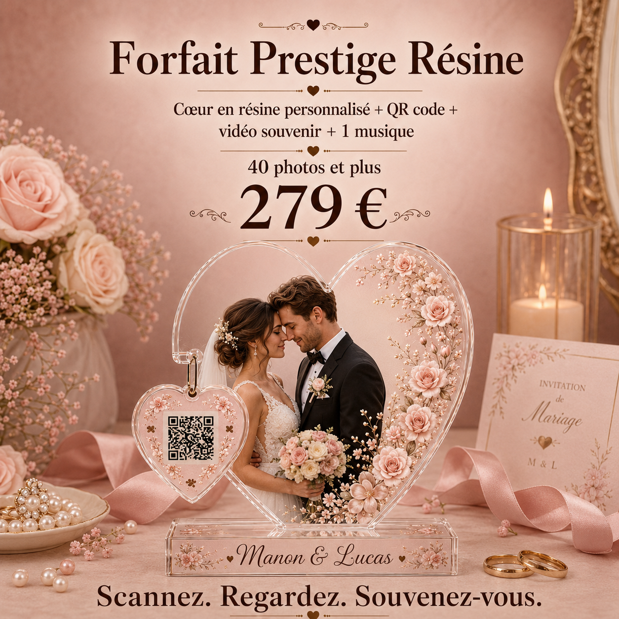 Forfait Prestige Résine pour mariage