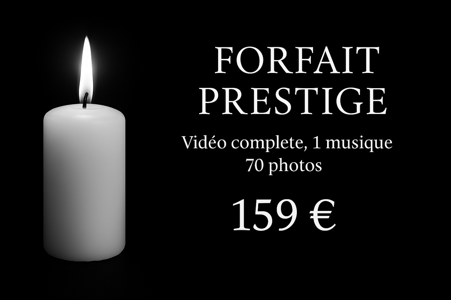 🕊️ Forfait Prestige – 159 €