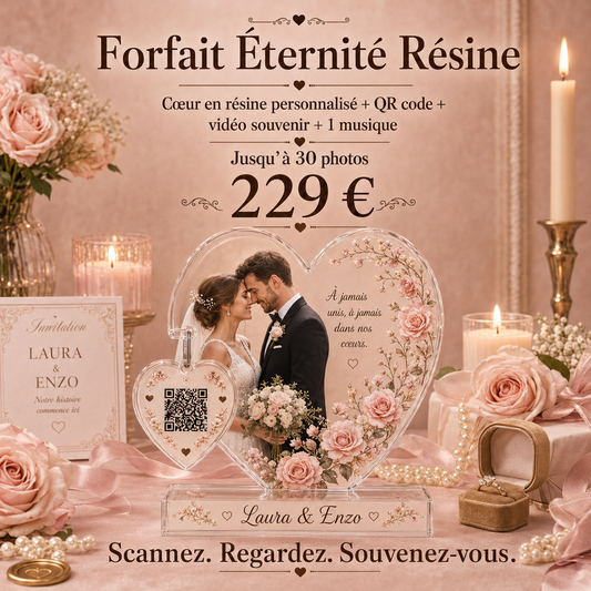 Forfait Éternité Résine pour mariage