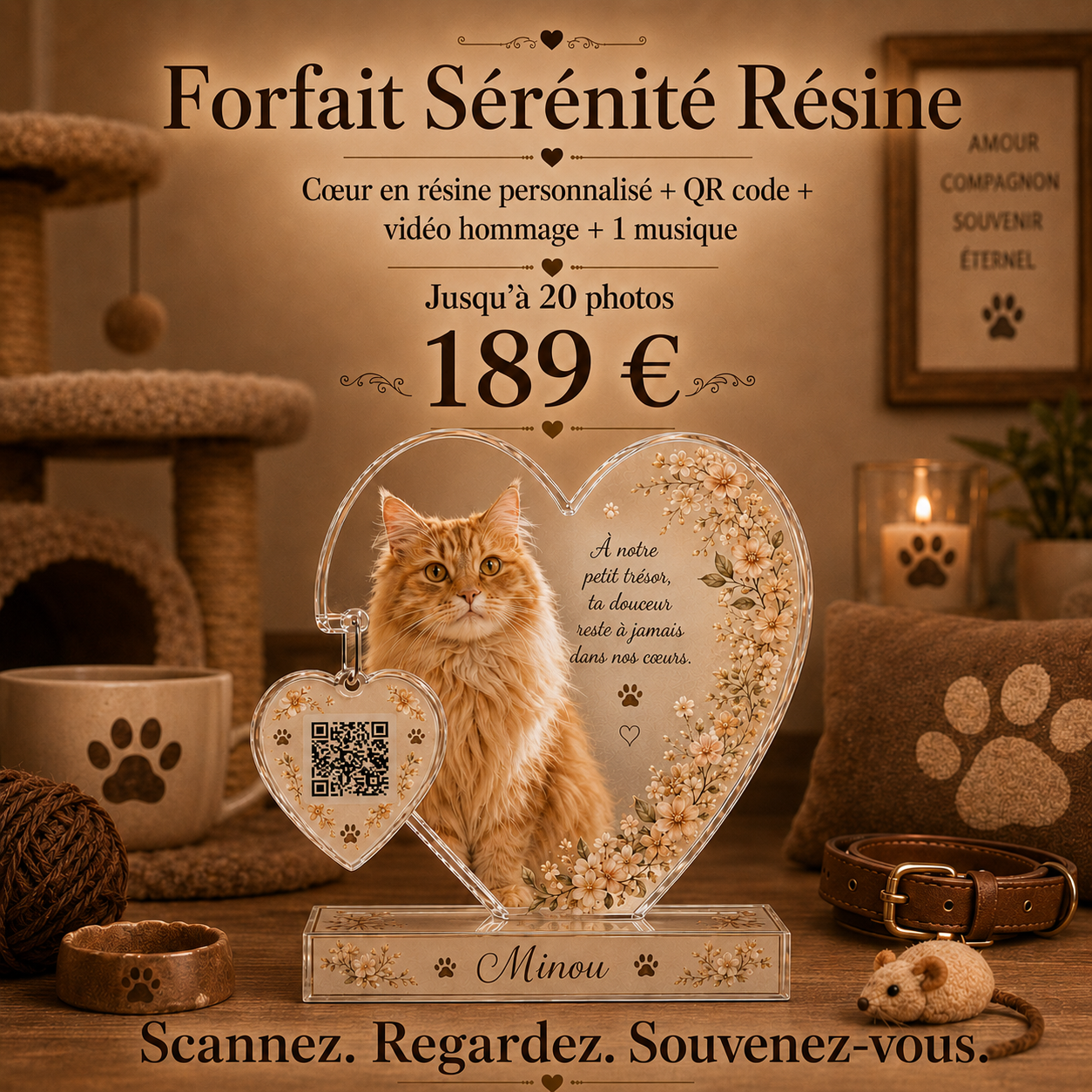 Forfait Sérénité Résine pour votre animal de compagnie