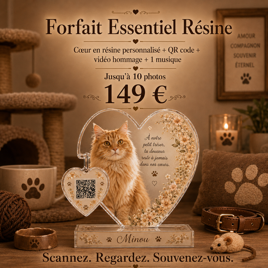 Forfait Essentiel Résine pour votre animal de compagnie