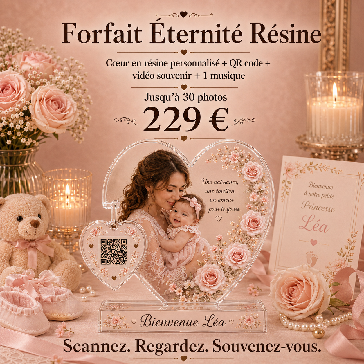 Forfait Éternité Résine naissance
